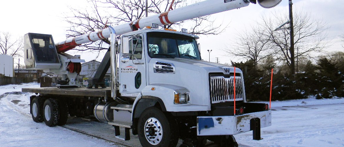 Clearway Industries hi-rail equipment for utility line clearance
