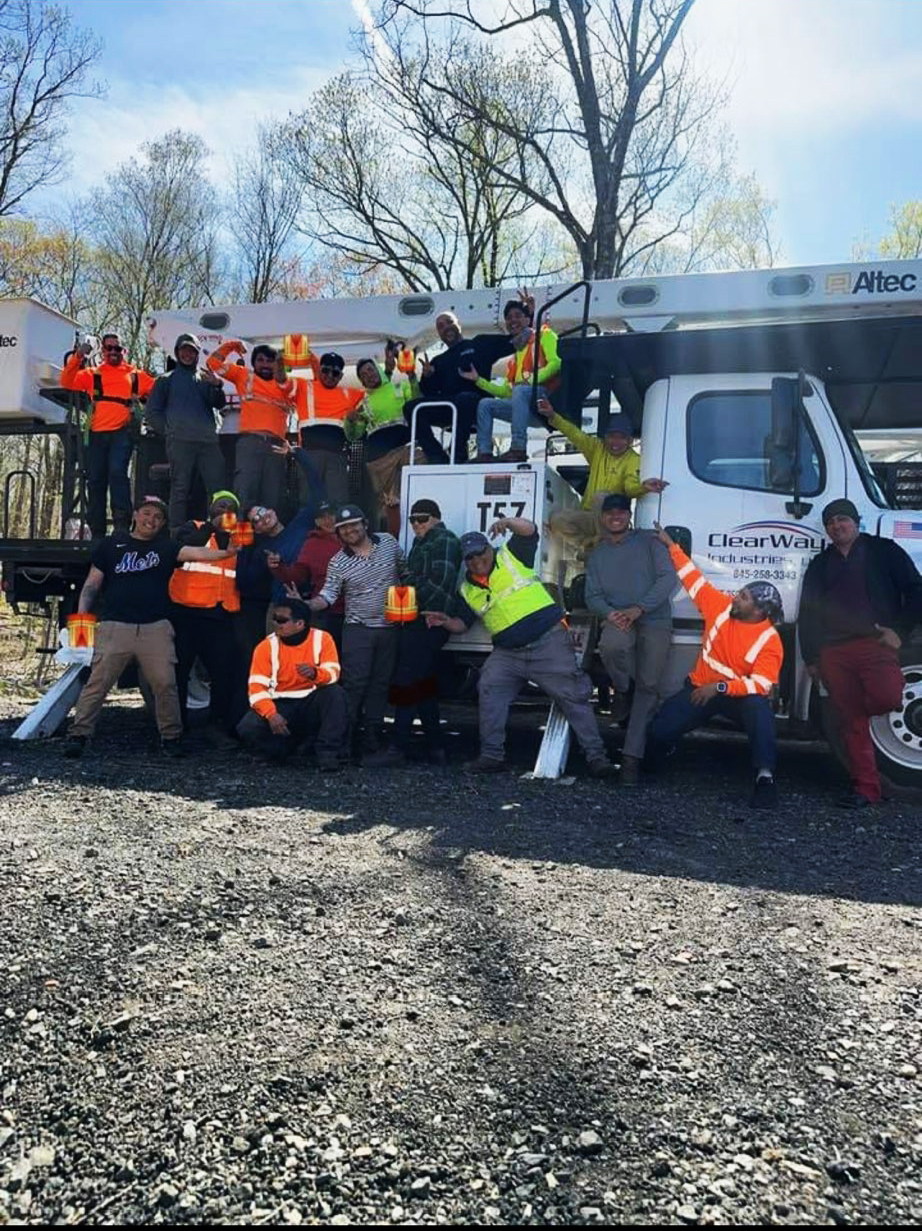 Clearway industries service excellence and team spirit in tree services